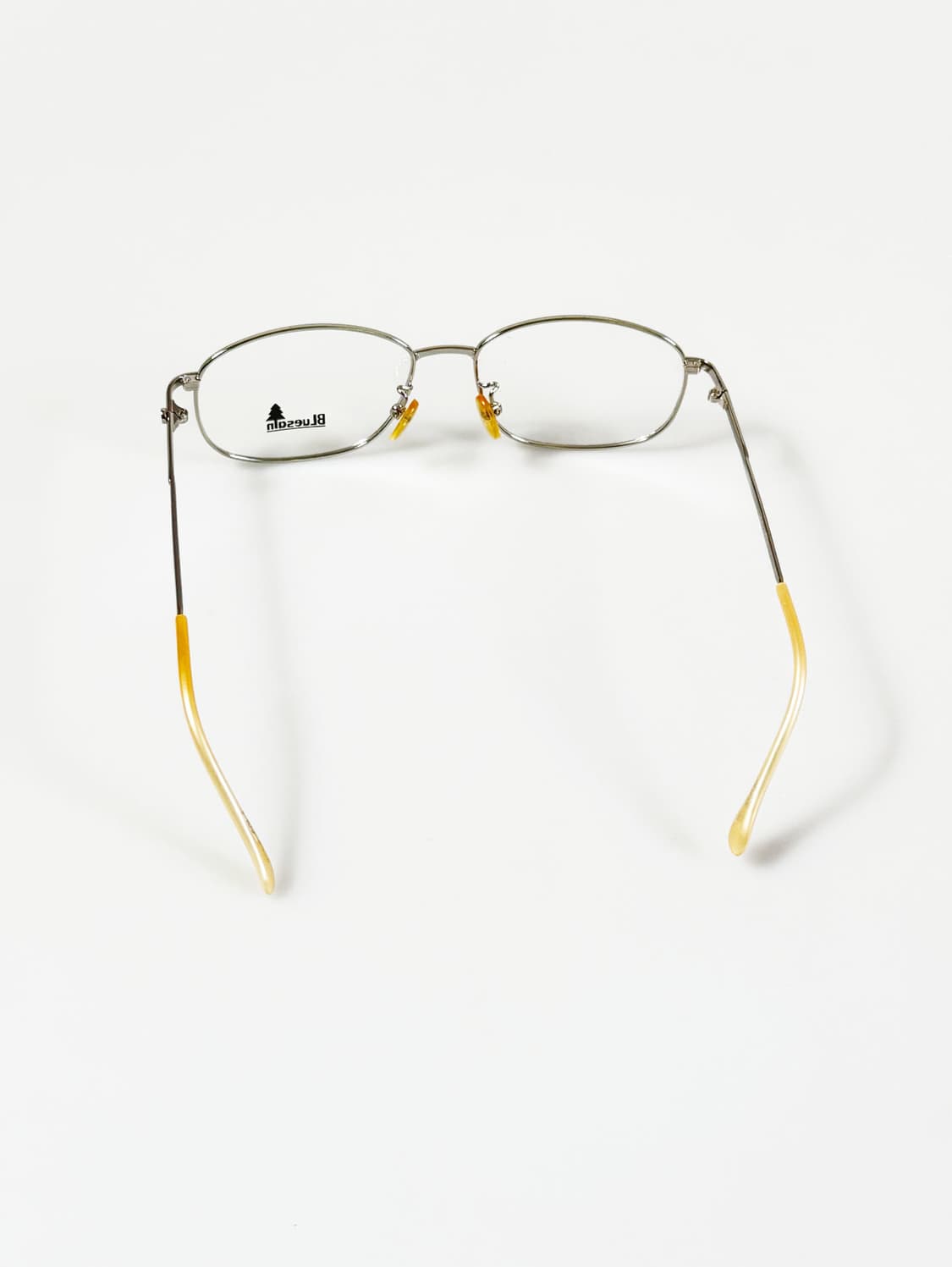 90s BLUESAIN 실버 메탈 슬림 스퀘어 빈티지 안경 상품이미지5