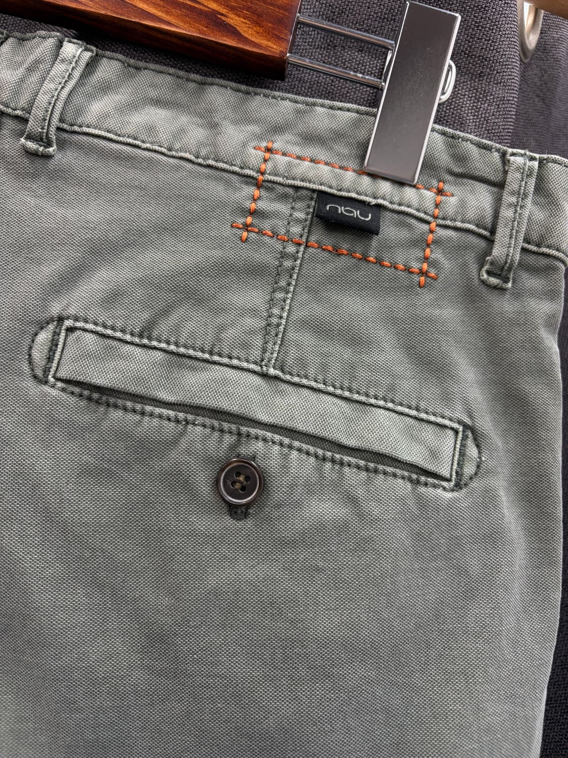 nau 나우 면 바지 빈티지워싱 워크팬츠 레귤러핏 (32) 상품이미지3