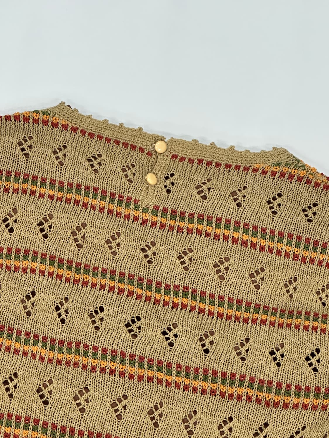 🌰하구미 가을 에스닉 레이어드 긴팔 티셔츠🌰 히피 브라운 니트  상품이미지8