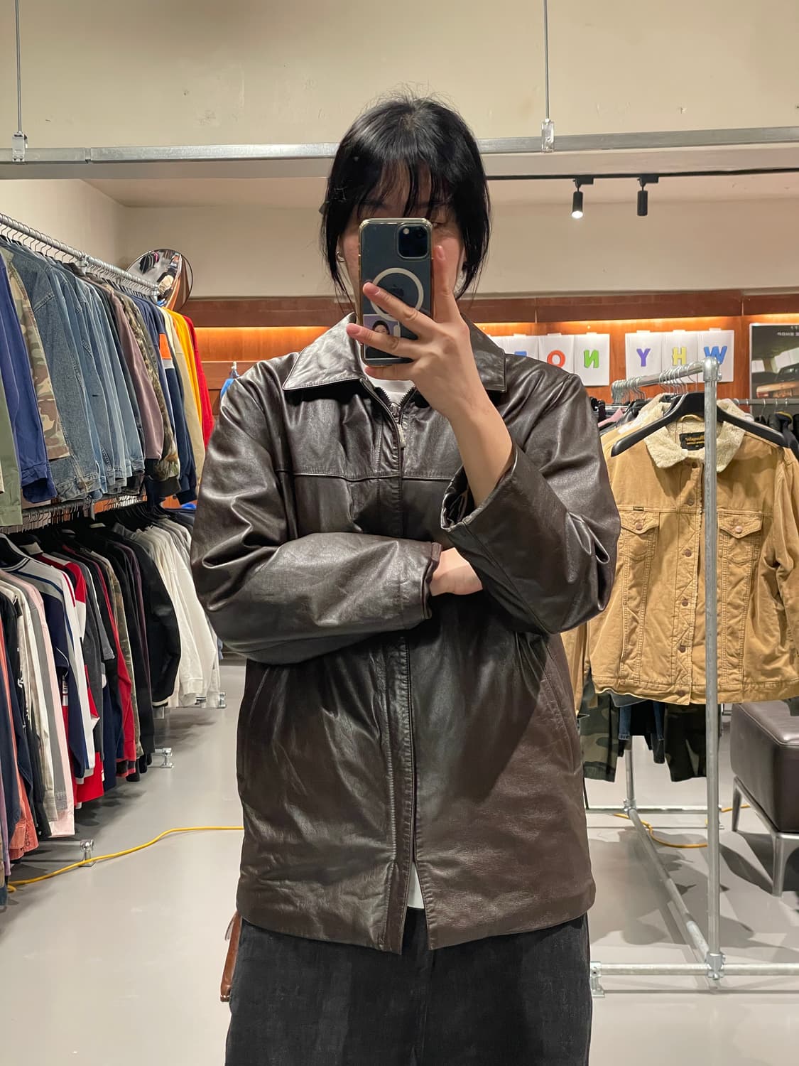 빈티지 여성 소가죽 자켓   상품이미지2