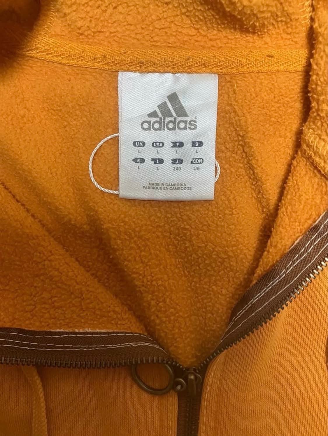 아디다스 올드스쿨 머스타드 후드 집업 상품이미지4