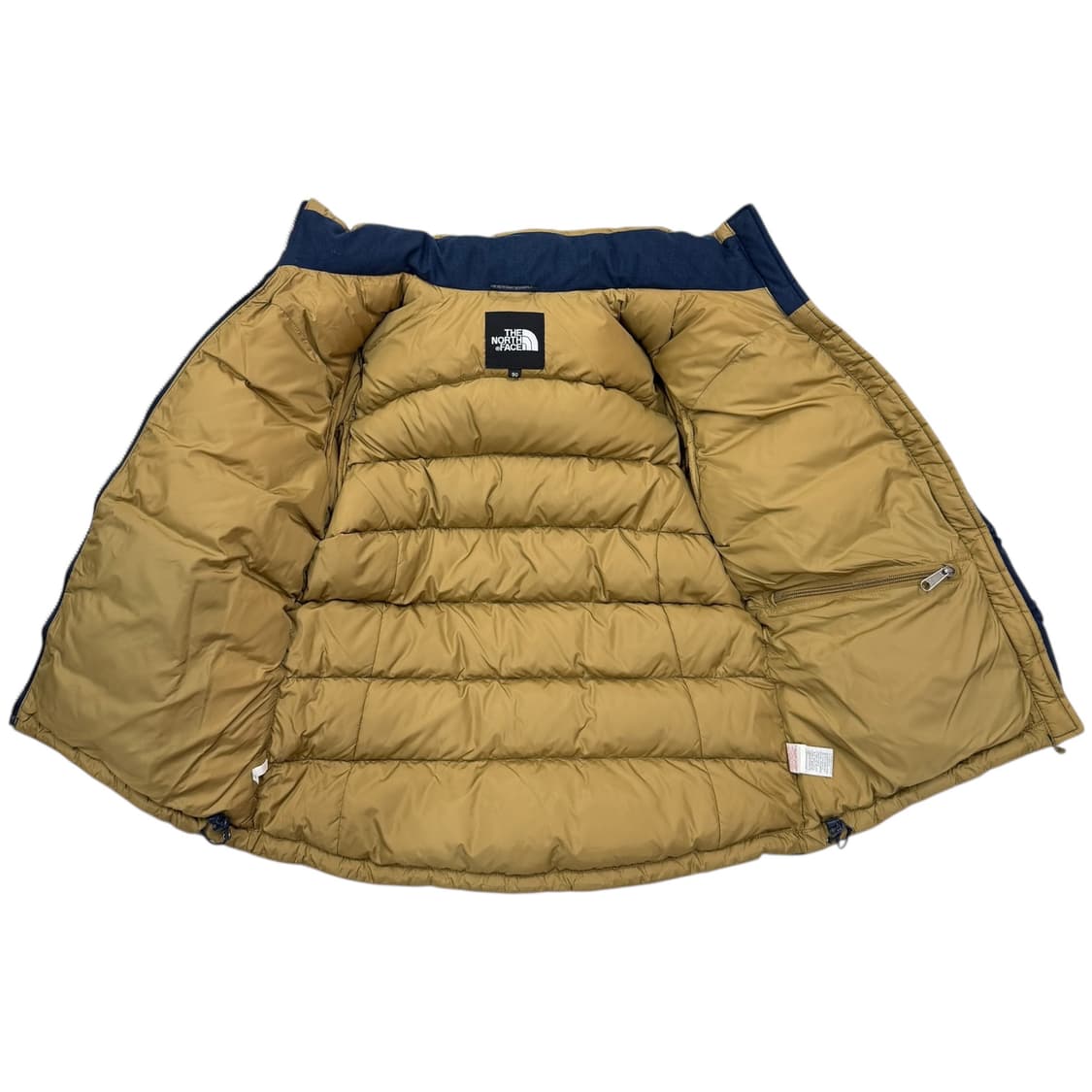 노스페이스 빈티지 미노이 눕시2 후드 숏패딩 네이비 브라운 L 상품이미지2