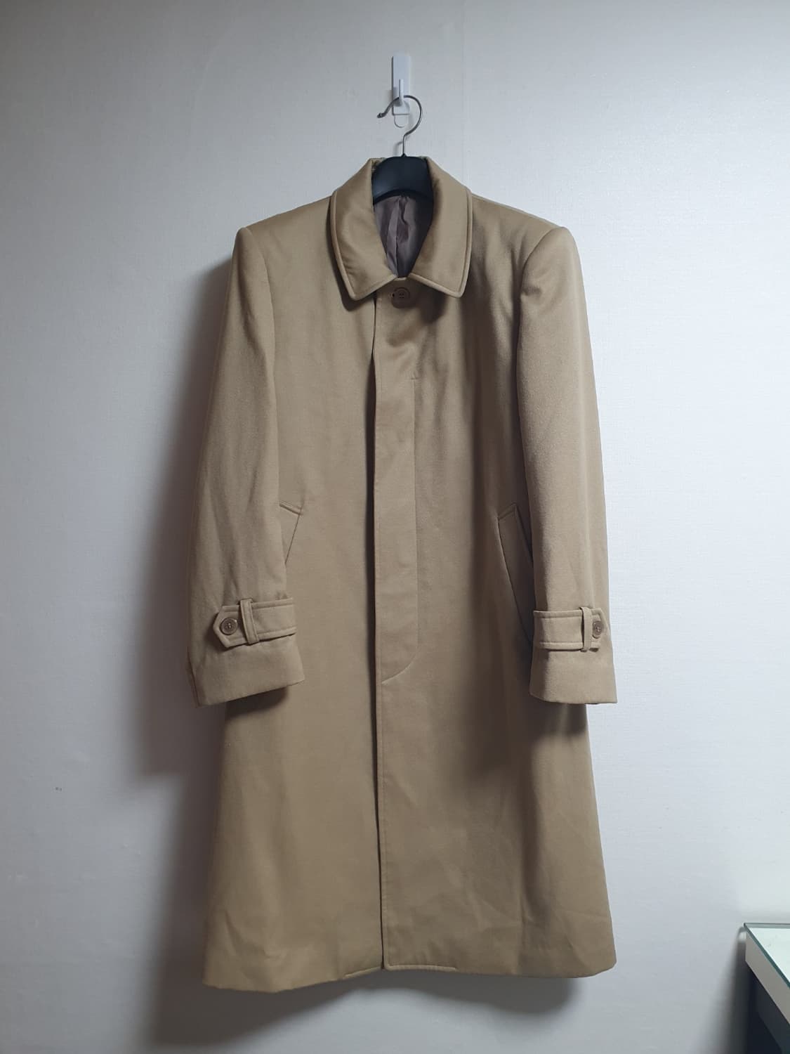 YSL 입생로랑 클래식 울 코트 샌드베이지 95 상품이미지1