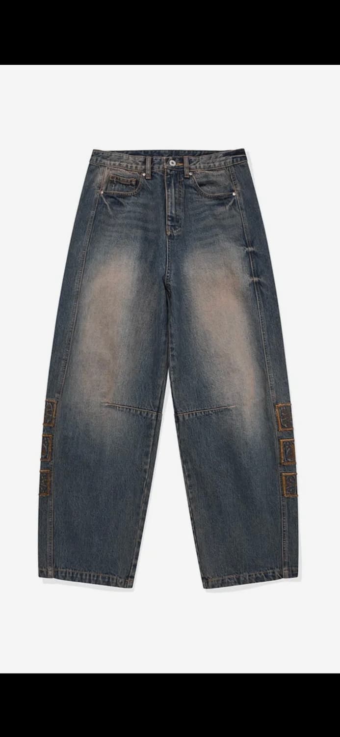 카락터Vintage emblem denim pants / Muddy bl 상품이미지8