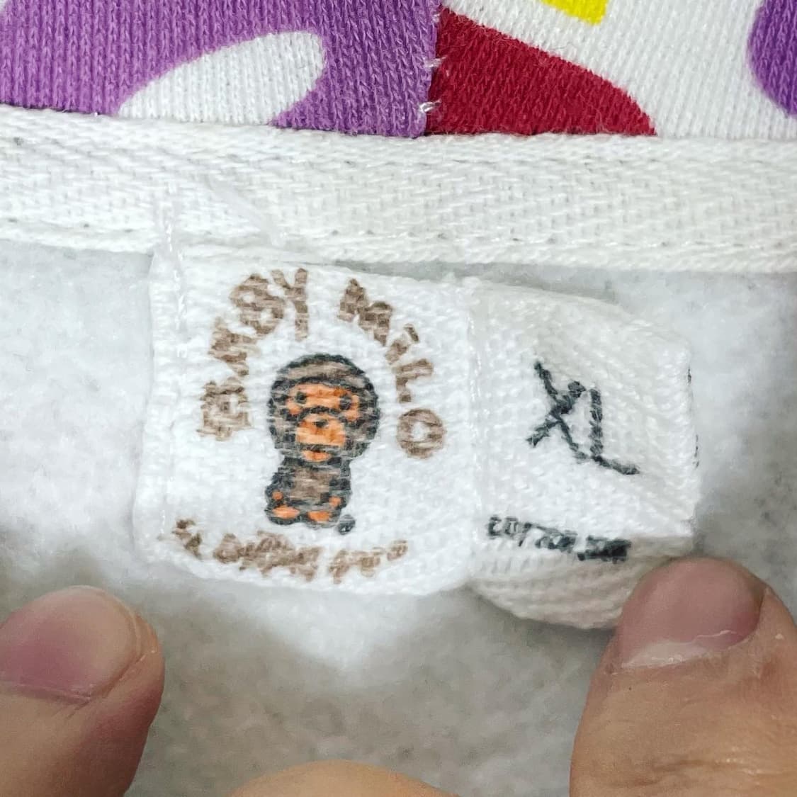 에이프 베이비밀로 카모패턴 풀후드집업 상품이미지7