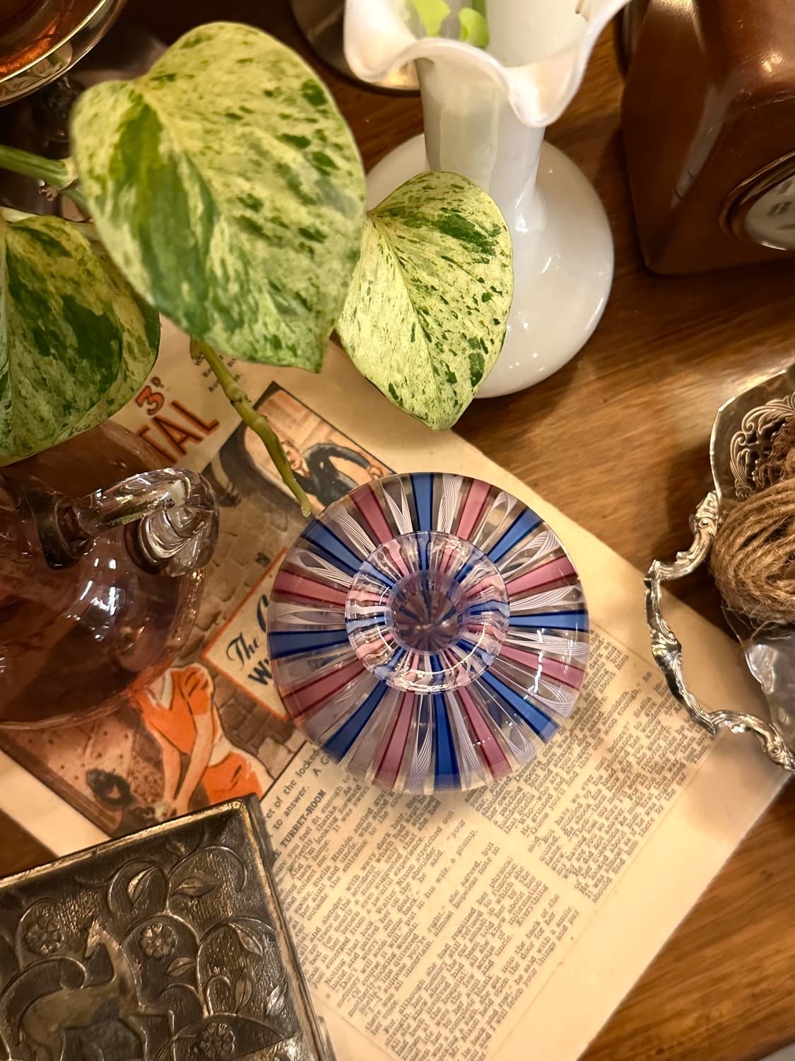 빈티지 무라노 아트글라스 미니 화병 상품이미지6