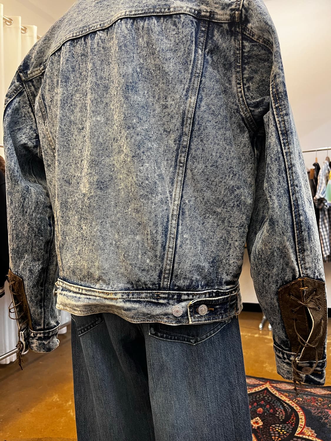 BOBSON 스웨이드 패널 데님 자켓 상품이미지7