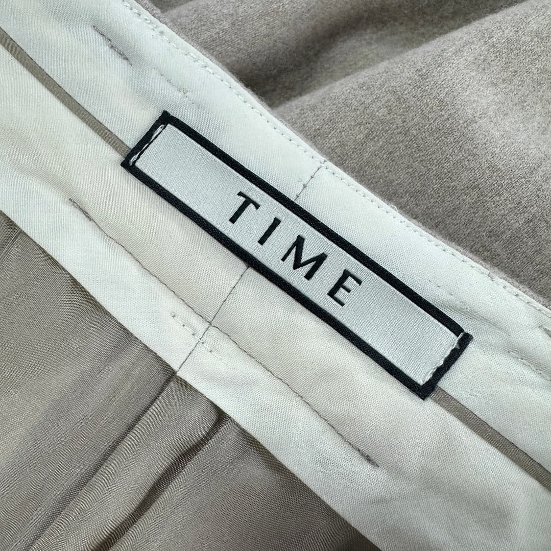 타임 2023 울 캐시 핀턱 팬츠 상품이미지2