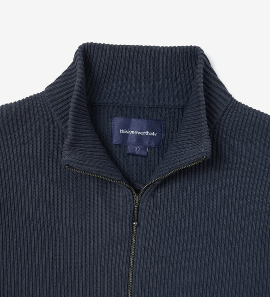 디스이즈네버댓 니트 집업 블루 (L) 상품이미지2