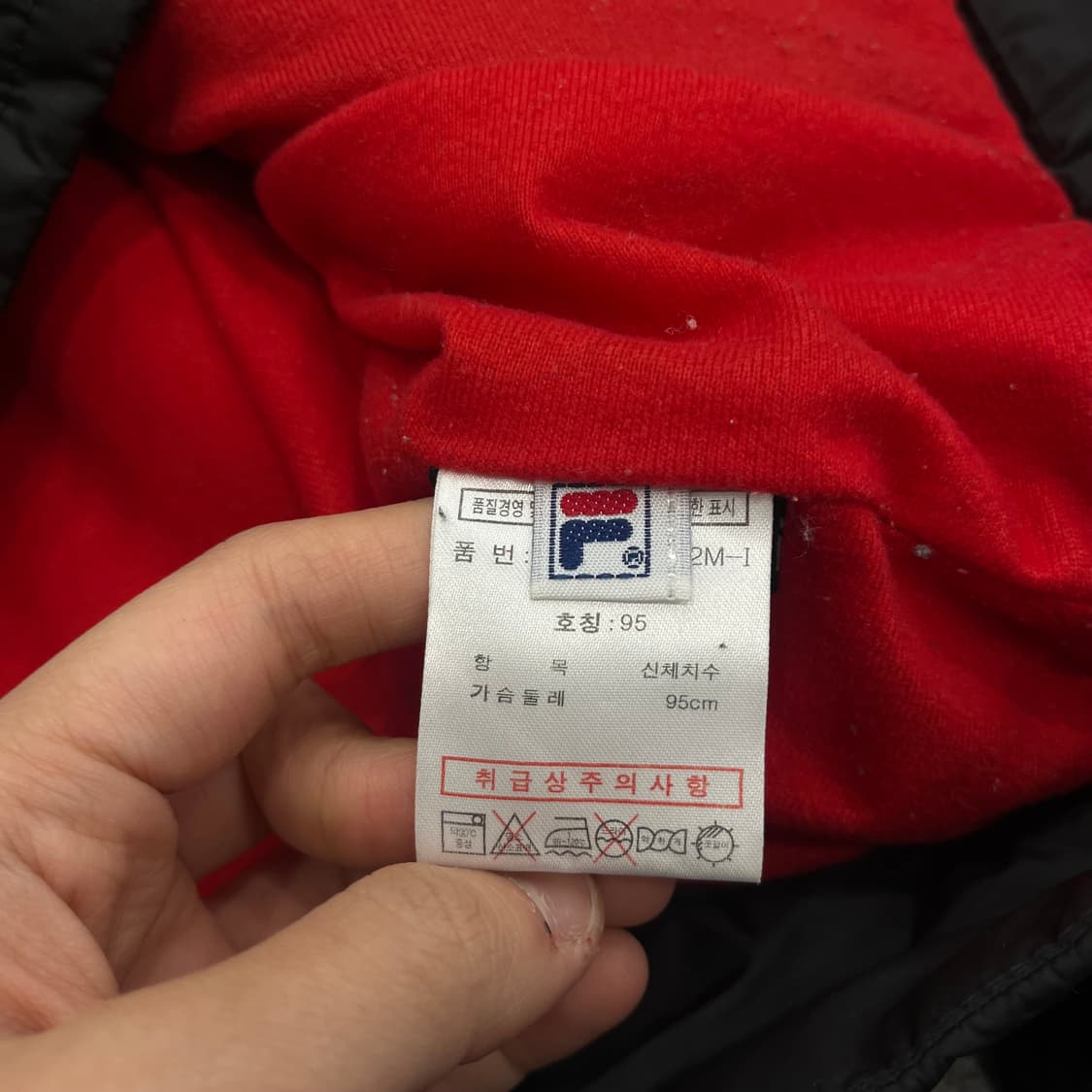 95 FILA 블랙 퀄팅 자켓 상품이미지7