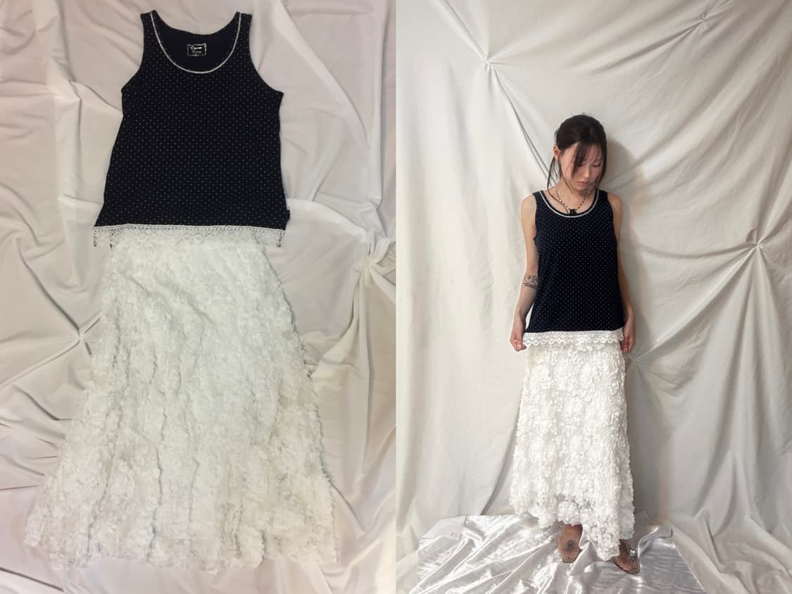 레이스 도트 나시 상품이미지2