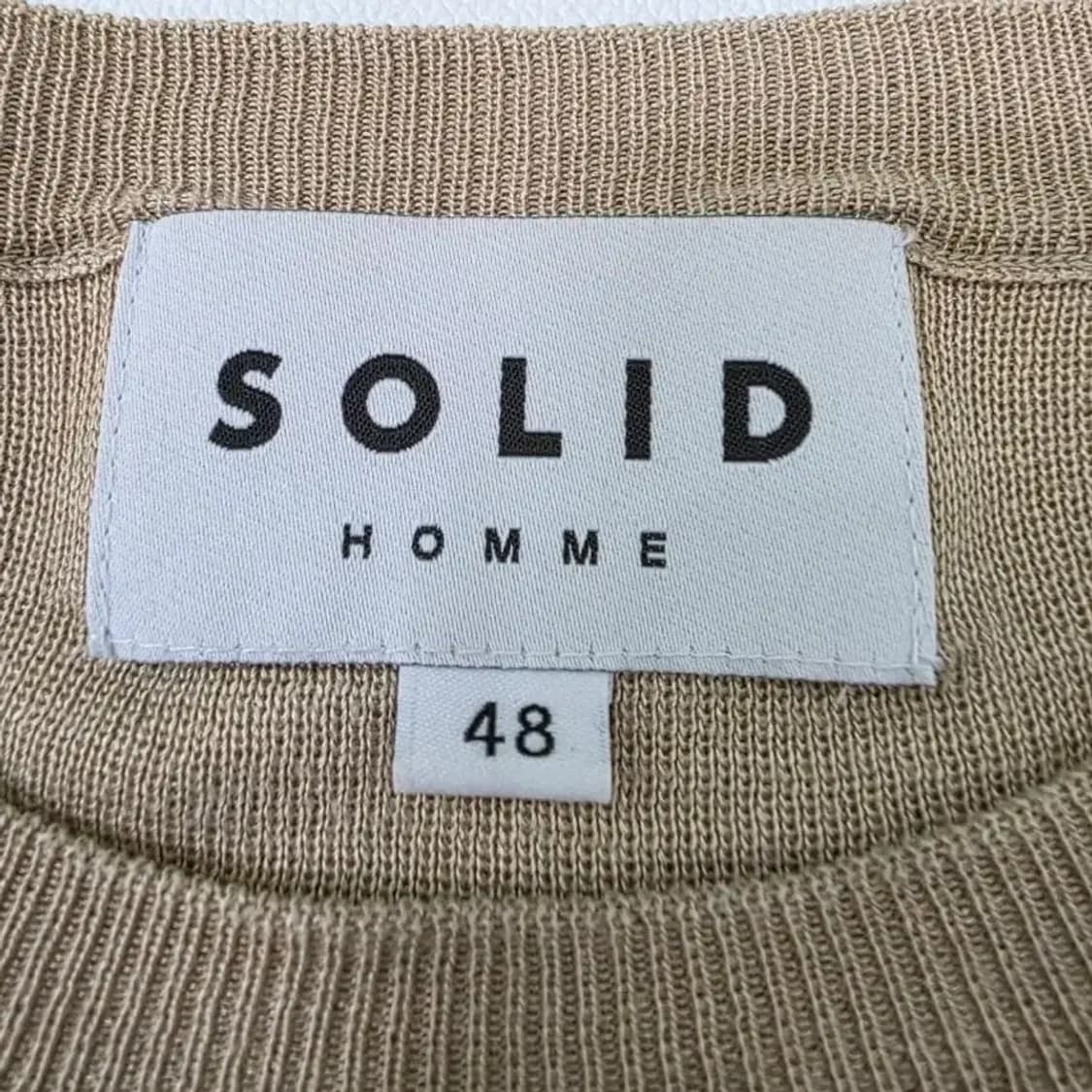 솔리드옴므 실크 100% 라운드 니트 (48/100) 상품이미지3