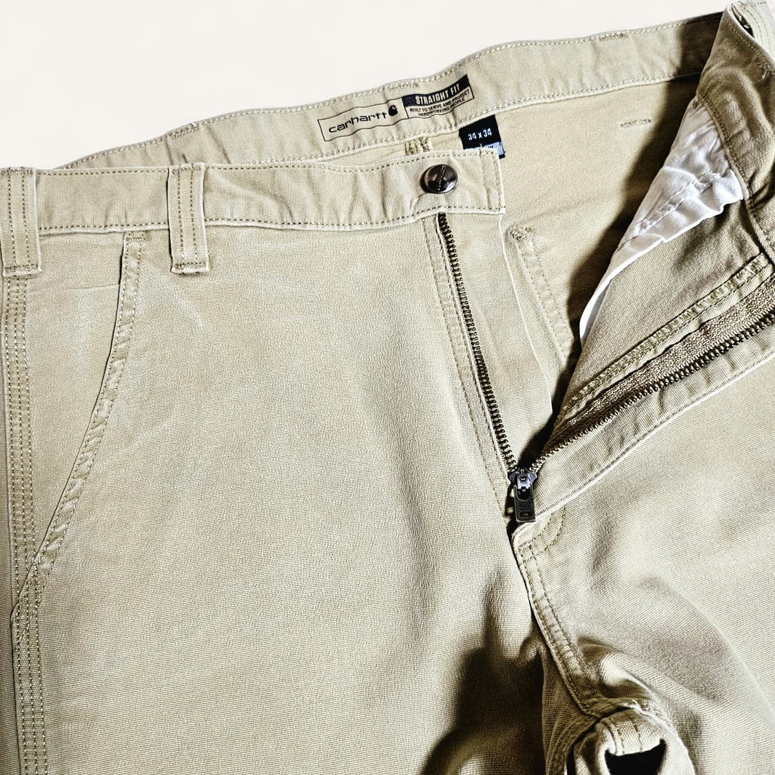 [34][칼하트]RF®스트레이트핏 캔버스 5포켓 테이퍼드 워크팬츠 상품이미지4