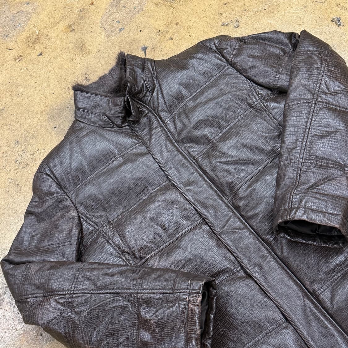 [정품/105] LDS sport 양가죽 패딩 자켓 b14 상품이미지1