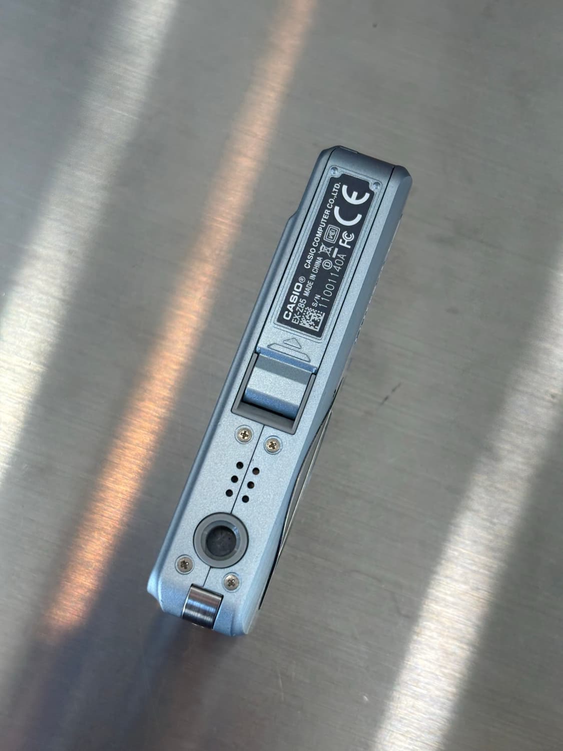 풀박/날짜표시)카시오 엑슬림 ex-z85 파스텔블루 빈티지디카 상품이미지7