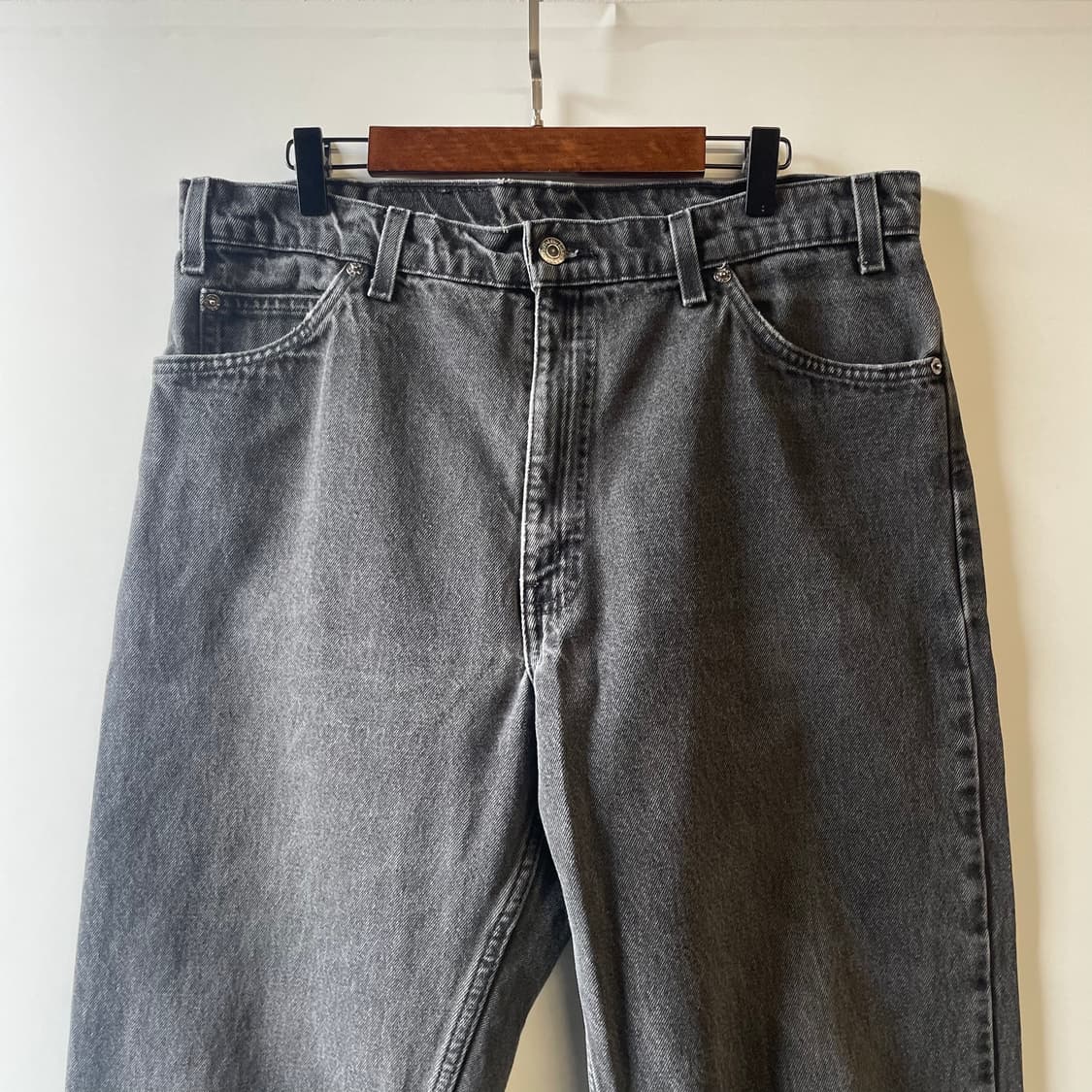 90s 리바이스550 흑청데님팬츠 상품이미지2