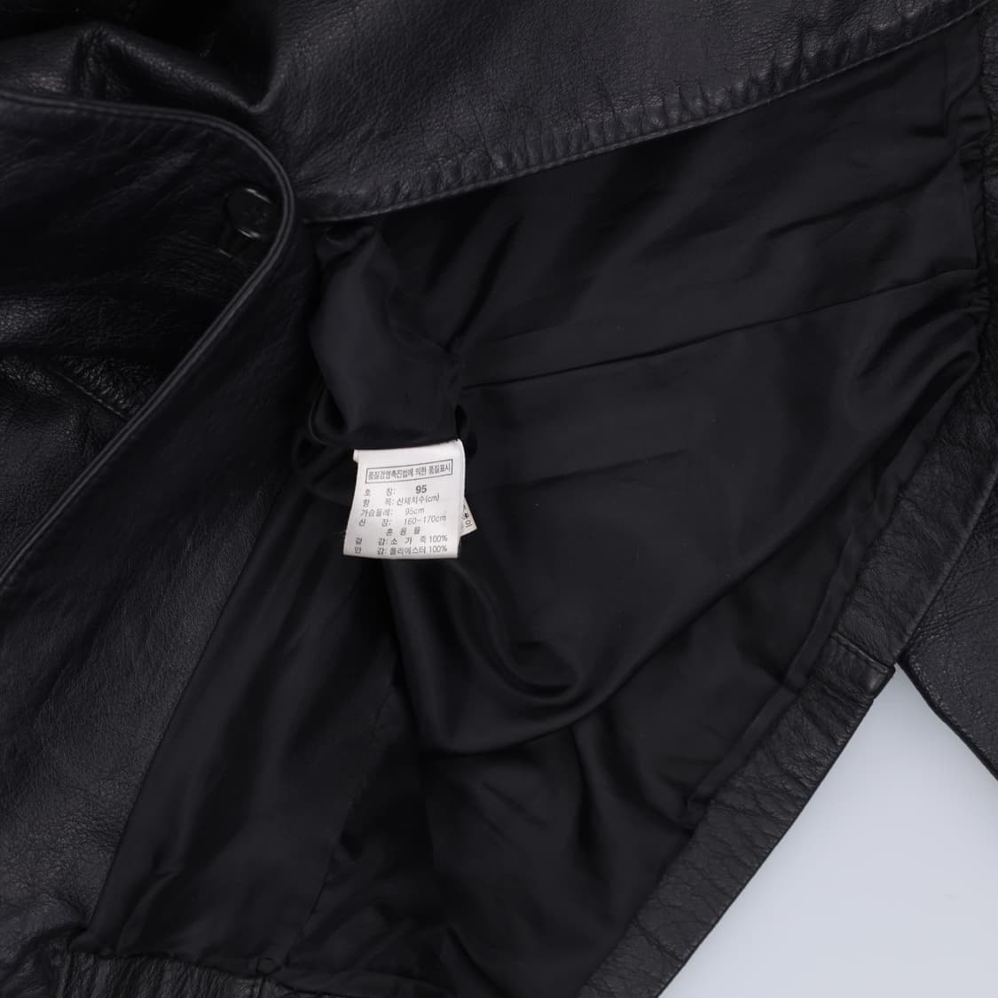 95 지오다노 여성 빈티지 소가죽자켓 0123H1 상품이미지4