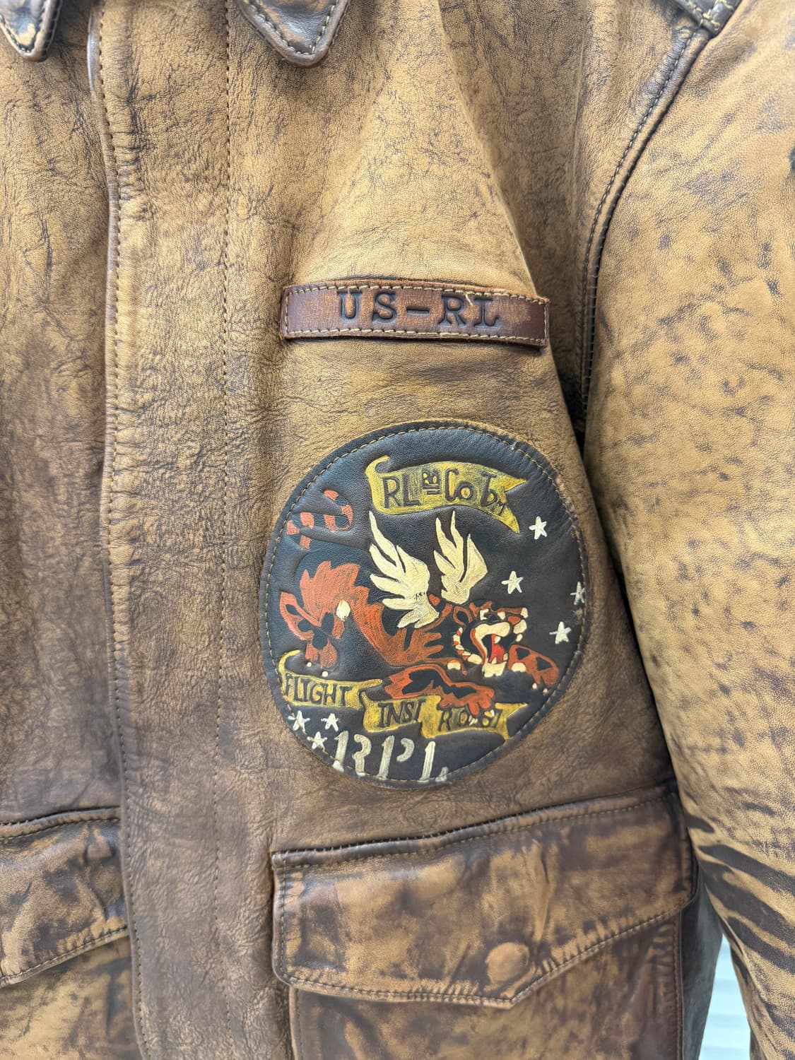 폴로 A2 자켓 플라잉 타이거 M 사이즈 신형 새거 판매합니다(택 달림) 상품이미지5