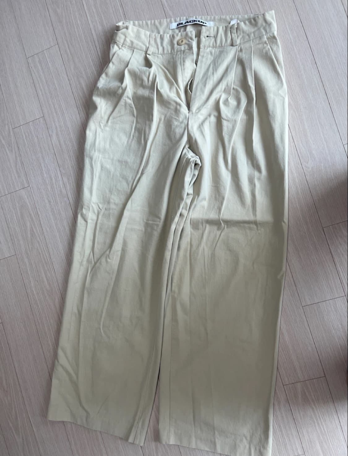 블랙업 베이지 바지 M 상품이미지2