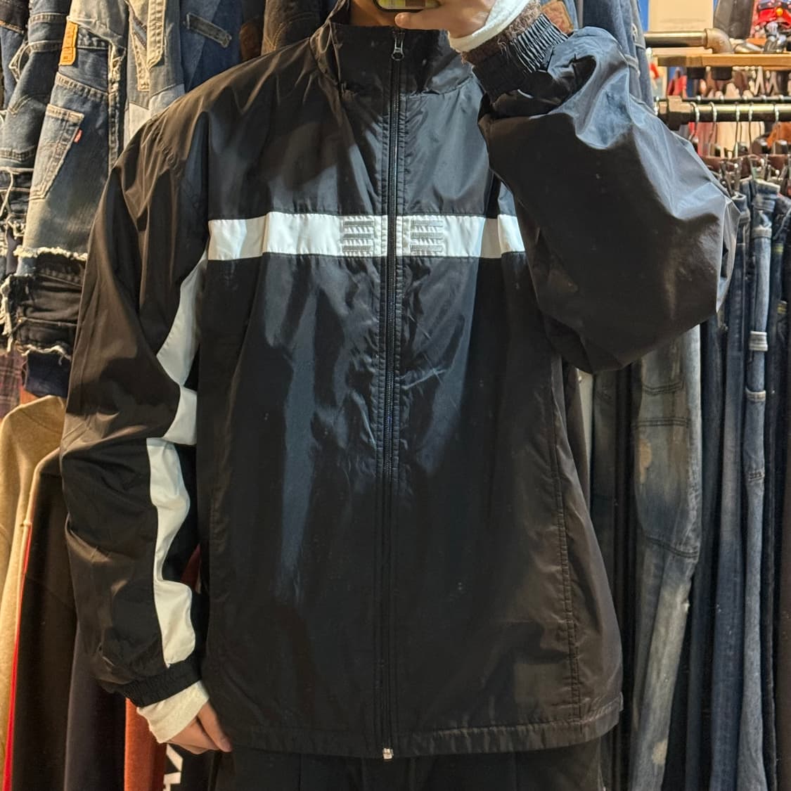 [NO.9] ADIADS 아디다스 센터 라인 윈드브레이커 상품이미지1