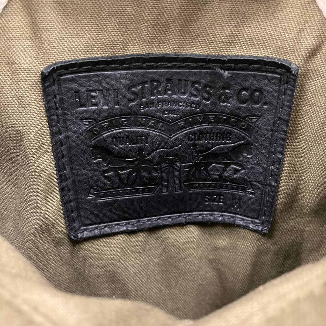 리바이스 옐로우콘 카키 트러커 자켓 M 상품이미지3