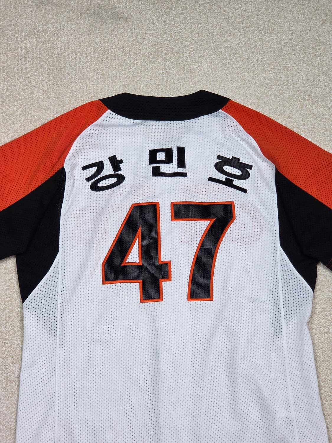 [롯데 자이언츠] 홈 메쉬 강민호 마킹 유니폼 | S00157 상품이미지6