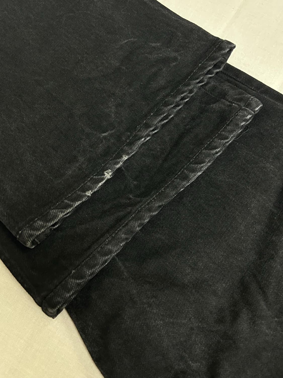 Stu 플레어 데님 팬츠 블랙 초판 상품이미지5