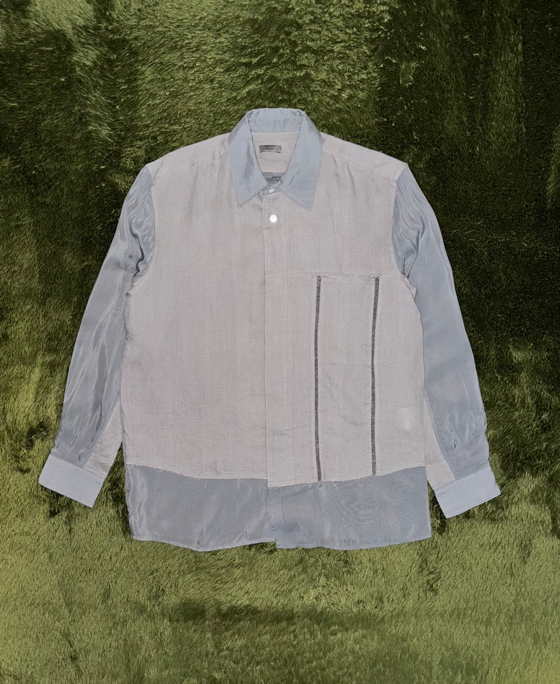 [3] XLIM 엑슬림 EP.5 01 큐프라 릴렉스 핏 셔츠 그레이 상품이미지1