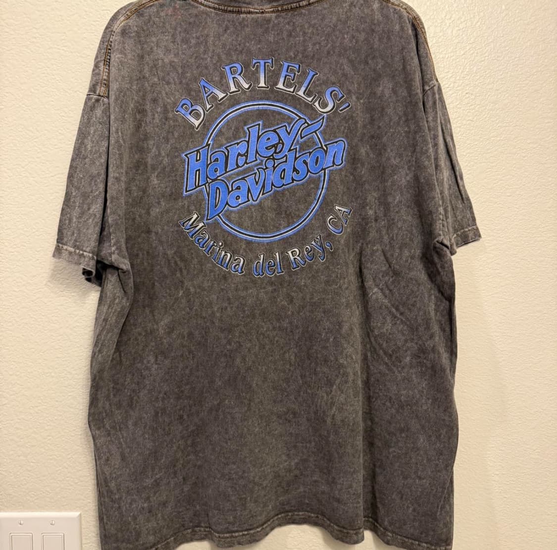 90’s 빈티지 Harley Davidson 티셔츠 XL 스톤워시드 상품이미지1