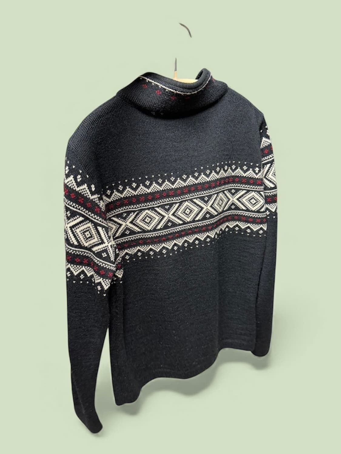 데일 오브 노르웨이 울 100% 페어아일 노르딕 하프집업 니트 상품이미지2