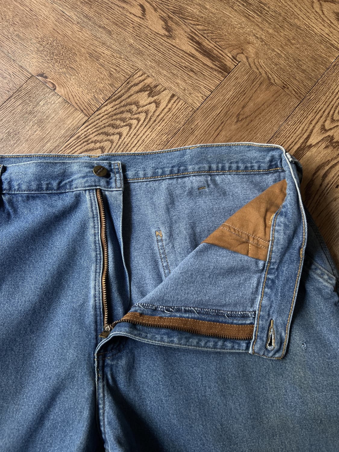 [38]칼하트 USA 미디엄블루 싱글니 카펜터 워크 데님 팬츠 상품이미지5