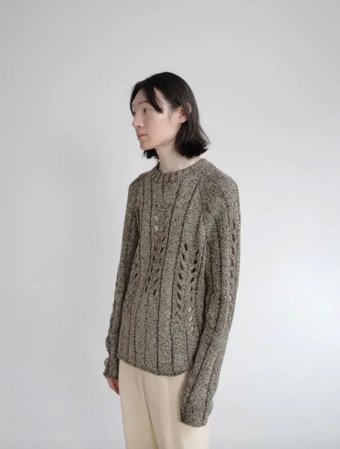 오라리 / 믹스 부클레 메쉬 니트 / 5 상품이미지4