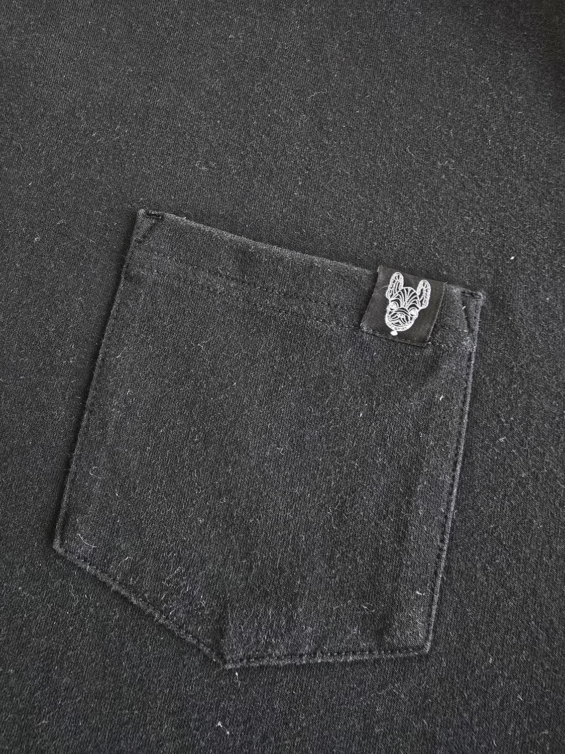 라이프워크 오버핏 원 포켓 반팔 티셔츠 블랙 L 상품이미지4