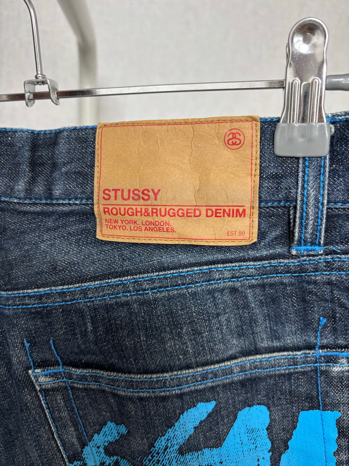 빈티지 스투시 Stüssy PDW 러프앤러기드 데님 반바지 상품이미지3