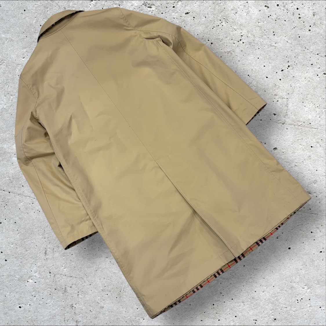 (W) 버버리 리버시블 코튼 빈티지 체크 카 코트 허니 C620 상품이미지2