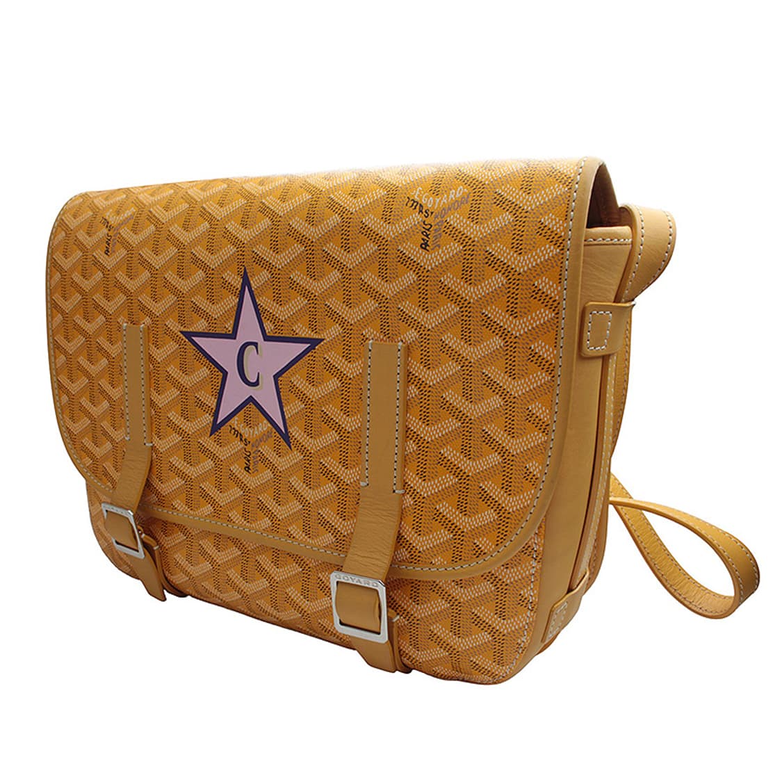 고야드 옐로우 마카쥬 캔버스 벨베데르 MM 상품이미지2