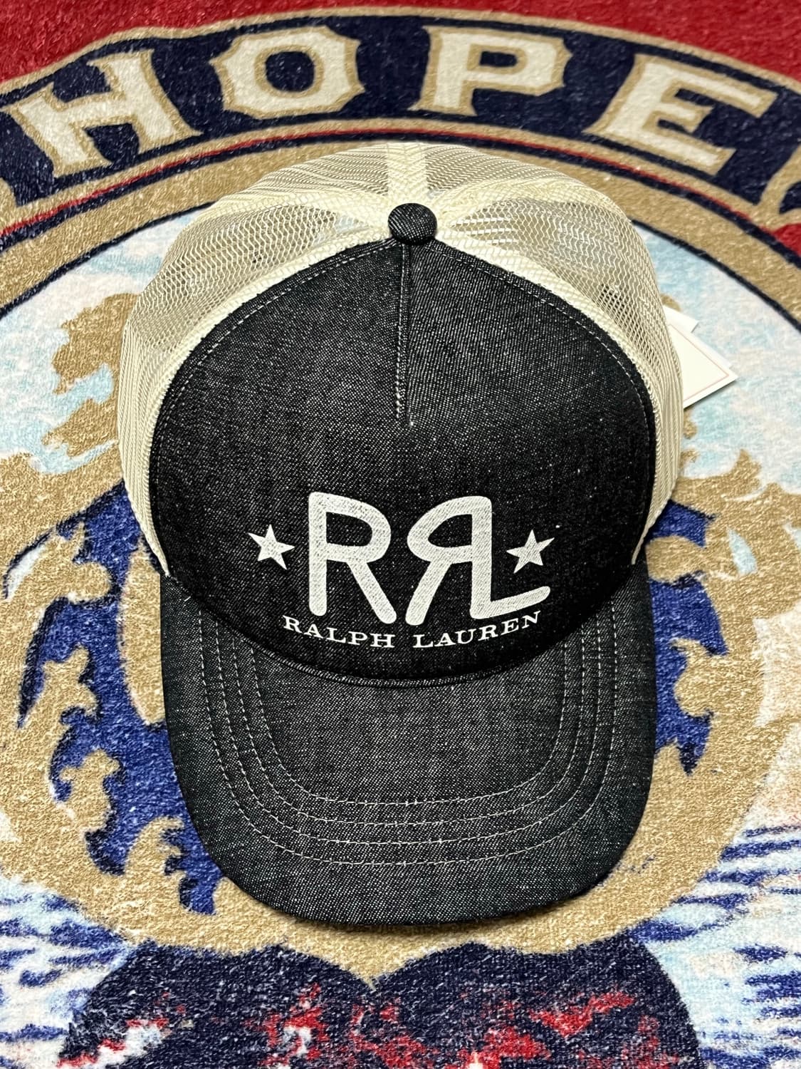 RRL 랜치 로고 데님 트러커 캡 상품이미지1