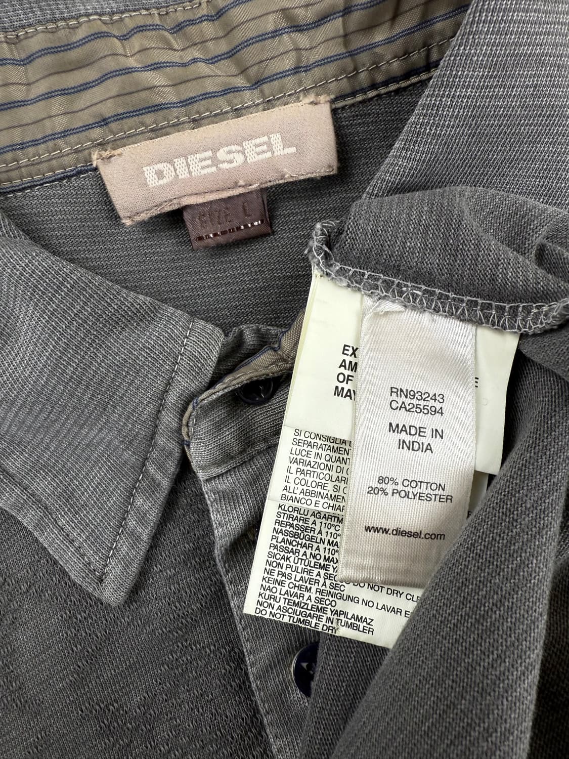 diesel 패널 폴로셔츠 상품이미지5