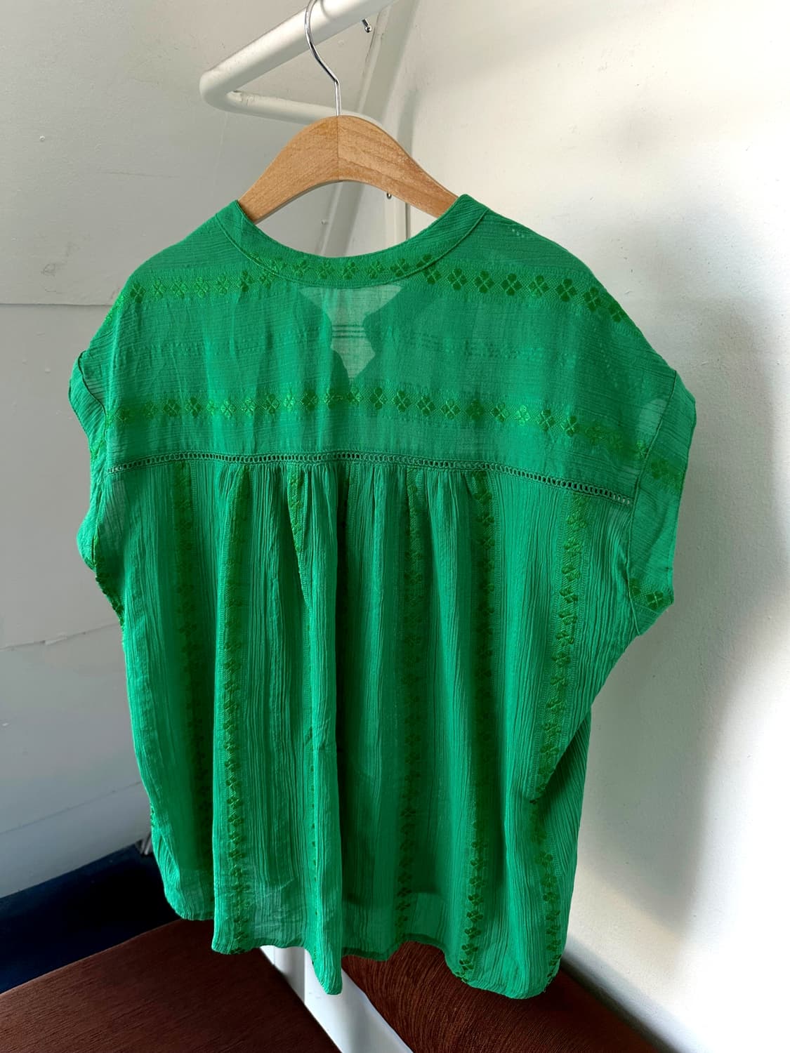 Natural volume fabric design wide top 상품이미지6