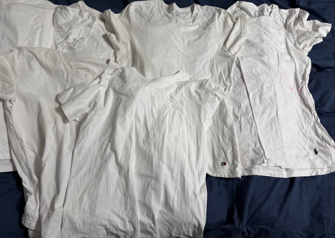 (95~100) 흰색 반팔티셔츠 폴로, 타미힐피거 상품이미지1