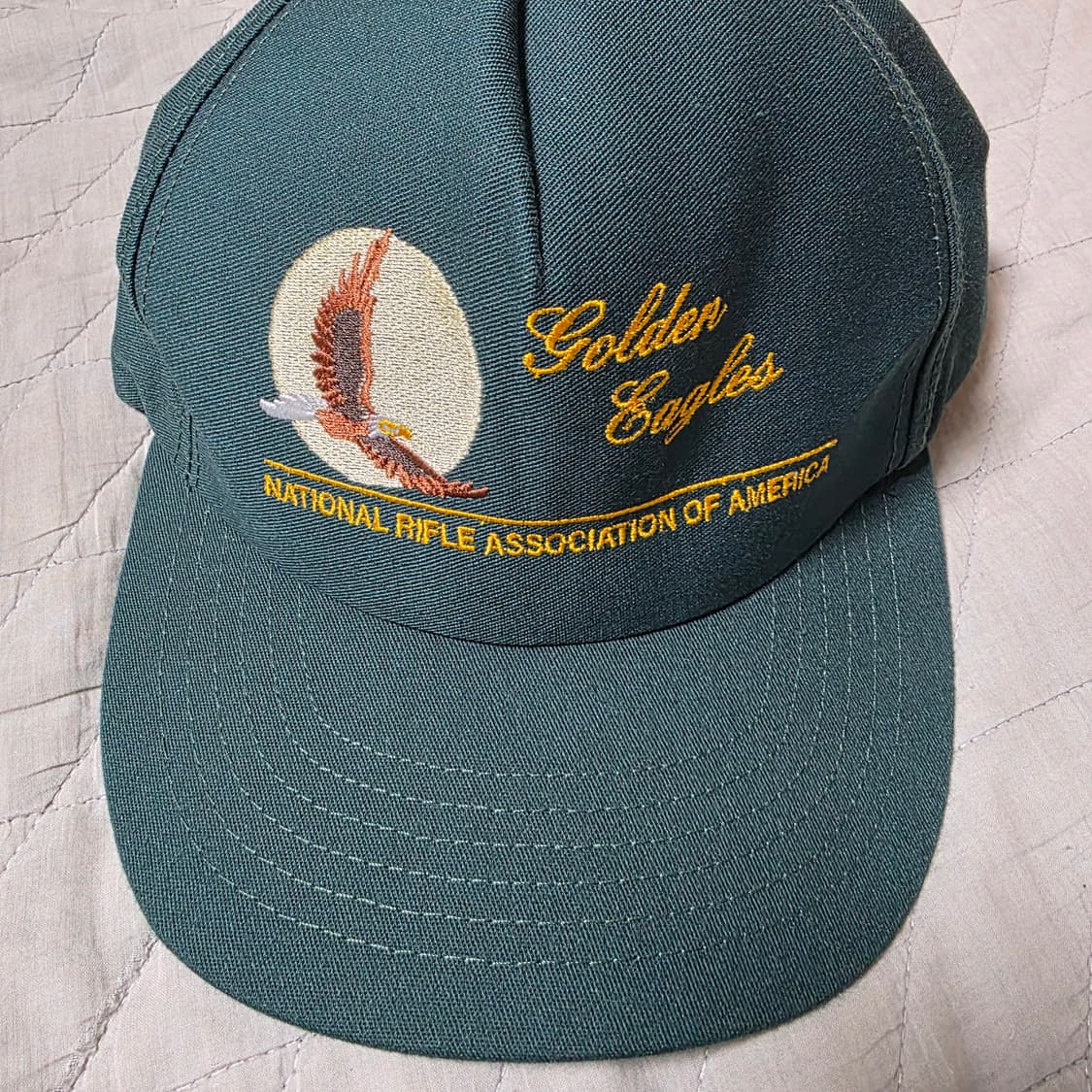 [OS] 빈티지 NRA 골든이글 베이지 5패널 그린 상품이미지6
