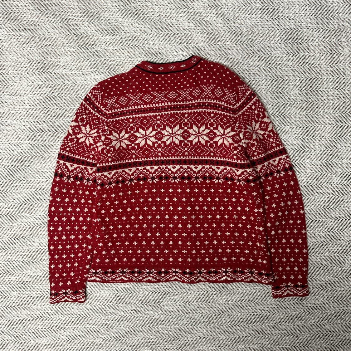 L. L. BEAN wool cardigan nordic sweater 상품이미지2