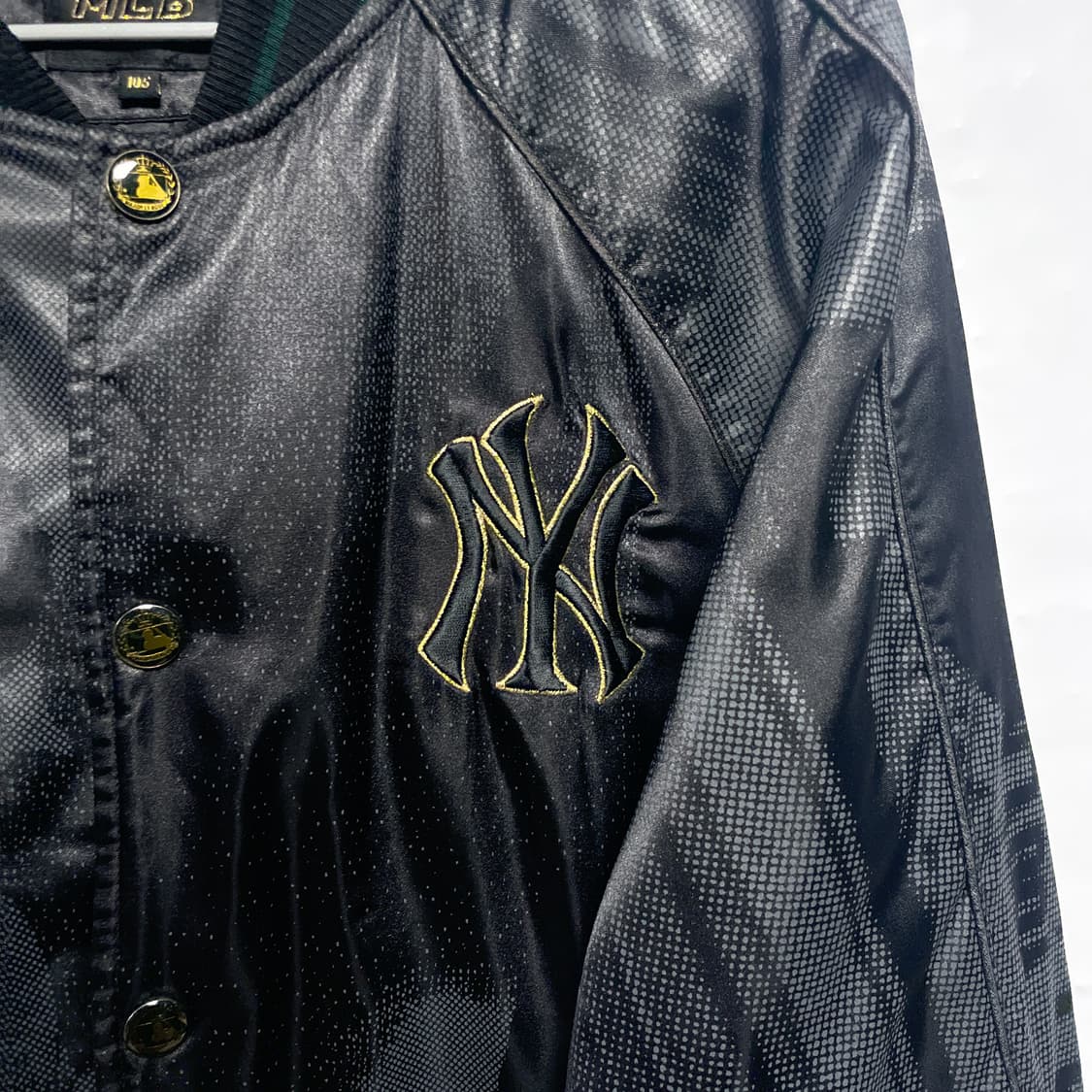 MLB 뉴욕 양키스 블랙 패턴 야구 점퍼 스타디움 점퍼 상품이미지2