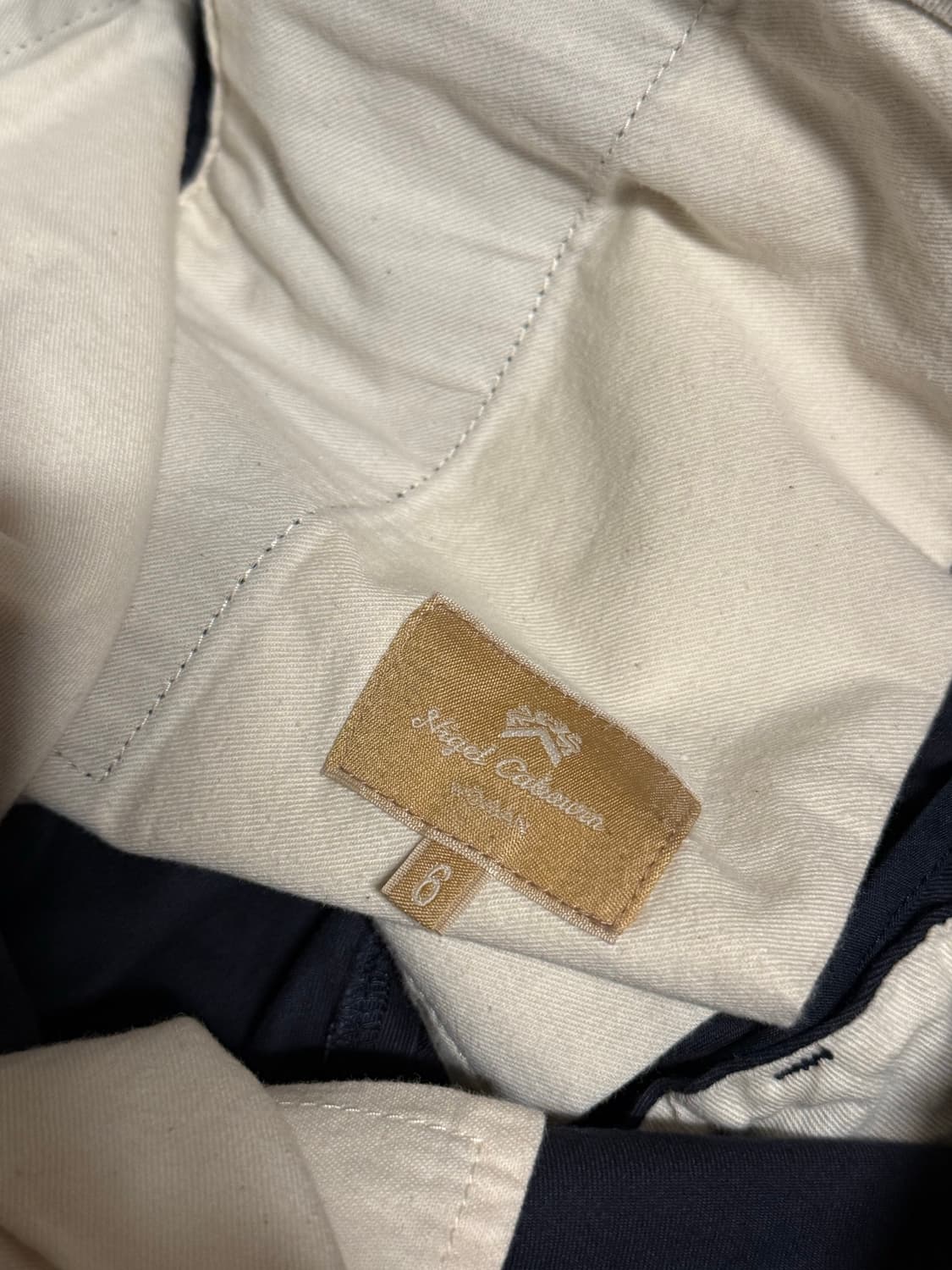 나이젤카본 네이비 와이드 치노 팬츠 상품이미지5