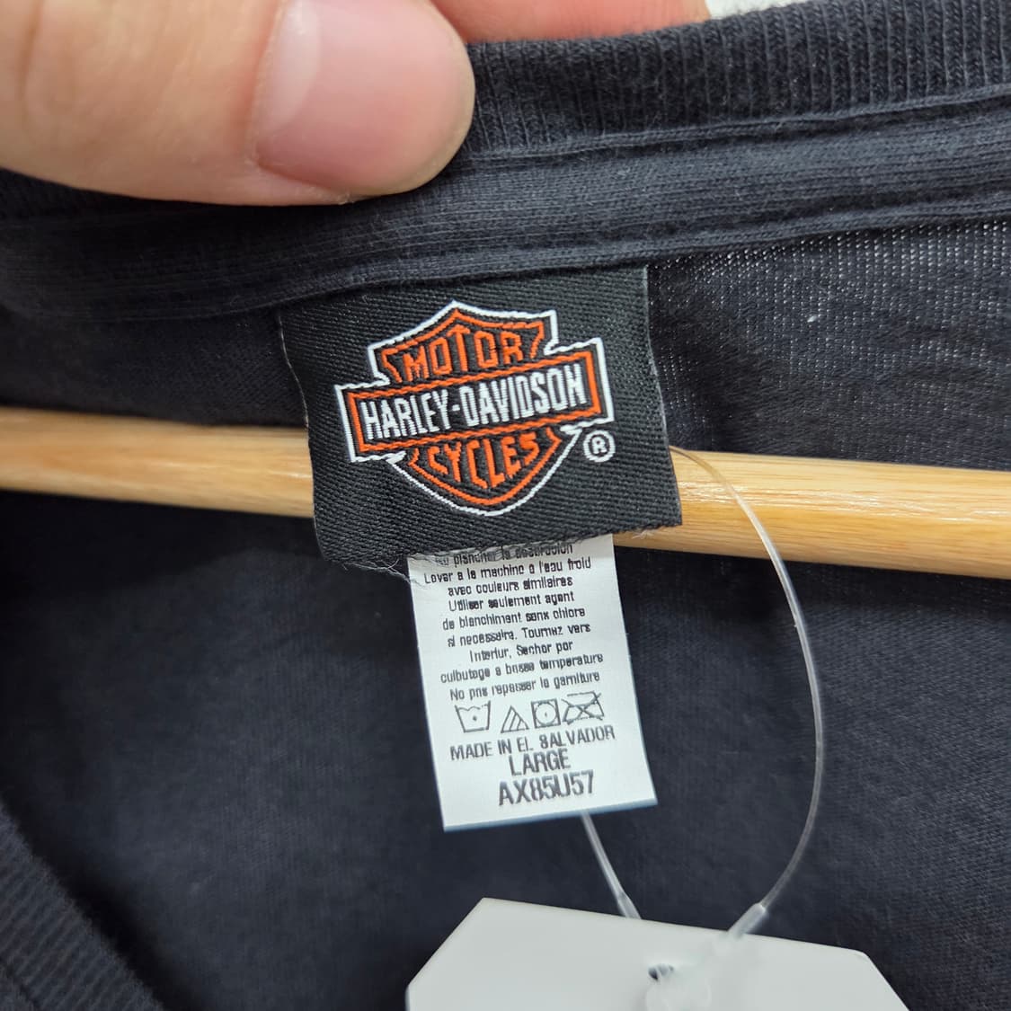 할리데이비슨 블랙 반팔 티셔츠 여성 L 상품이미지3