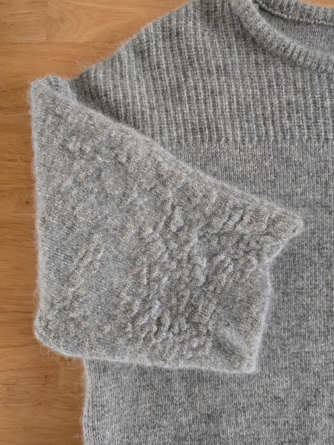 BEARDSLEY의 배색 울 앙고라 니트 상품이미지5