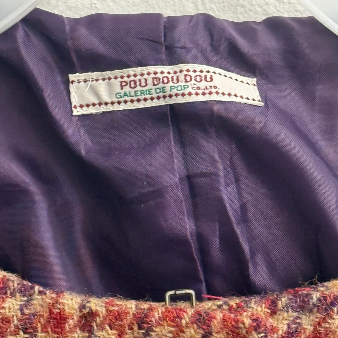 JPN POU DOU DOU 하운드투스 트위드 자켓 os 상품이미지2