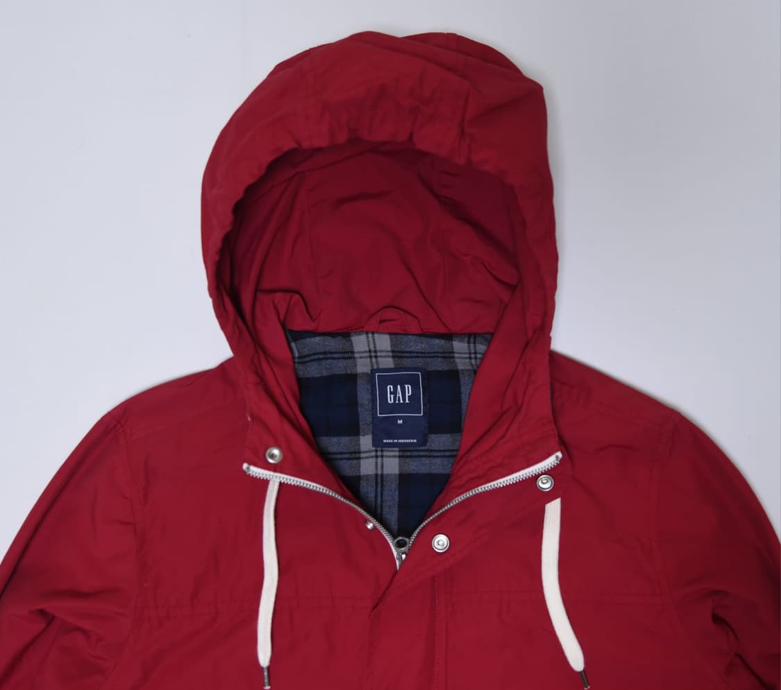 GAP 빨간색 후드 바람막이 자켓 M 상품이미지1