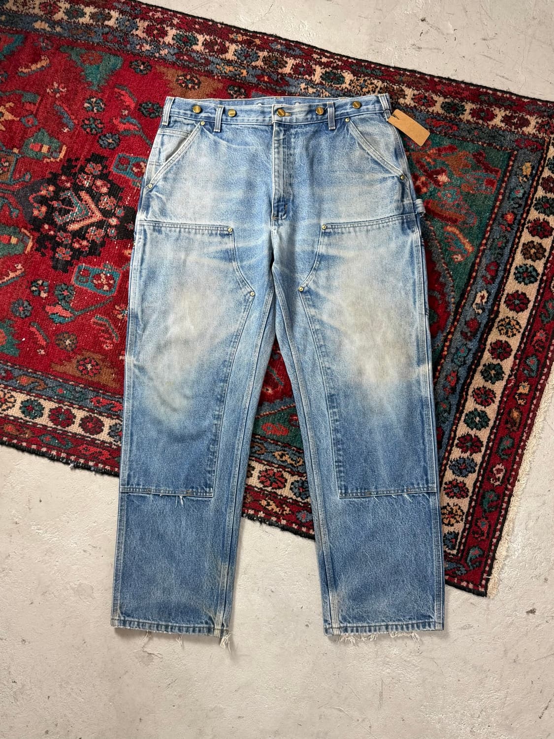00's OG 칼하트 B07 더블니 팬츠 칼하트 데님 더블니 미친페이딩 상품이미지1