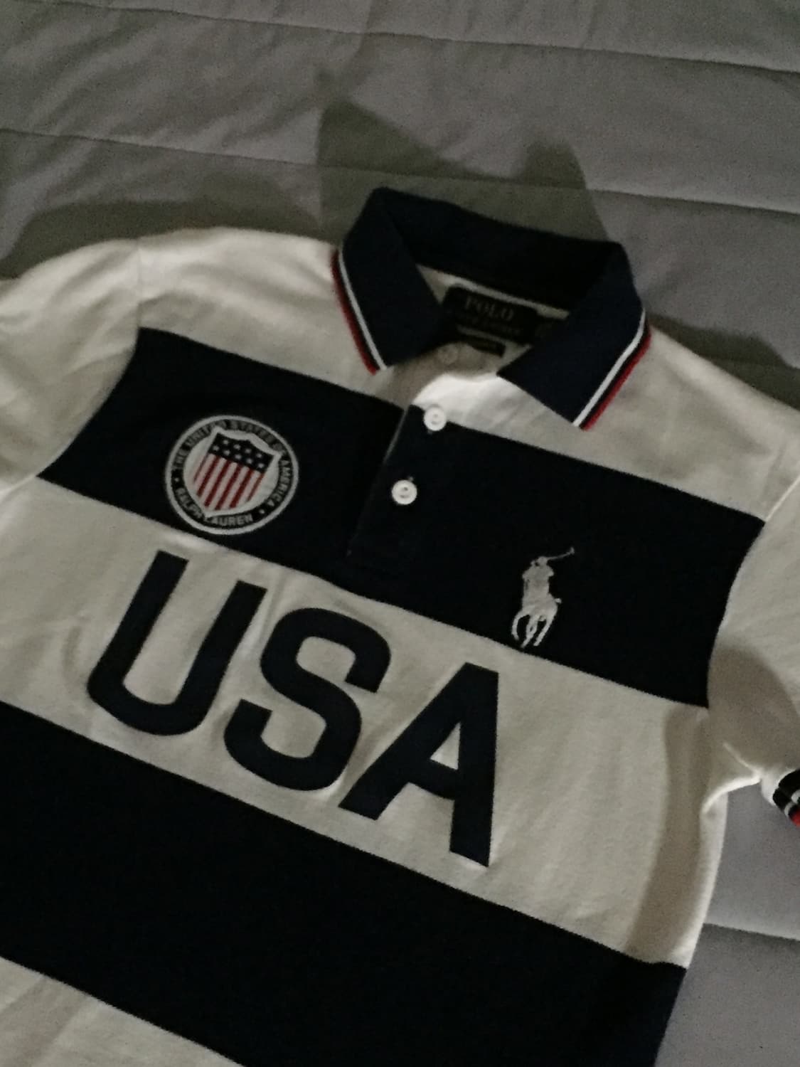 폴로 랄프로렌 USA 반팔카라티 S 상품이미지1